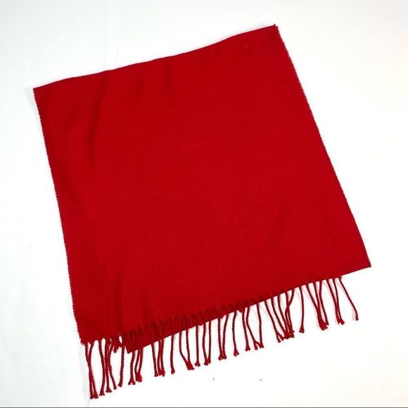 Lands’ End Red Scarf - Picture 1 of 3
